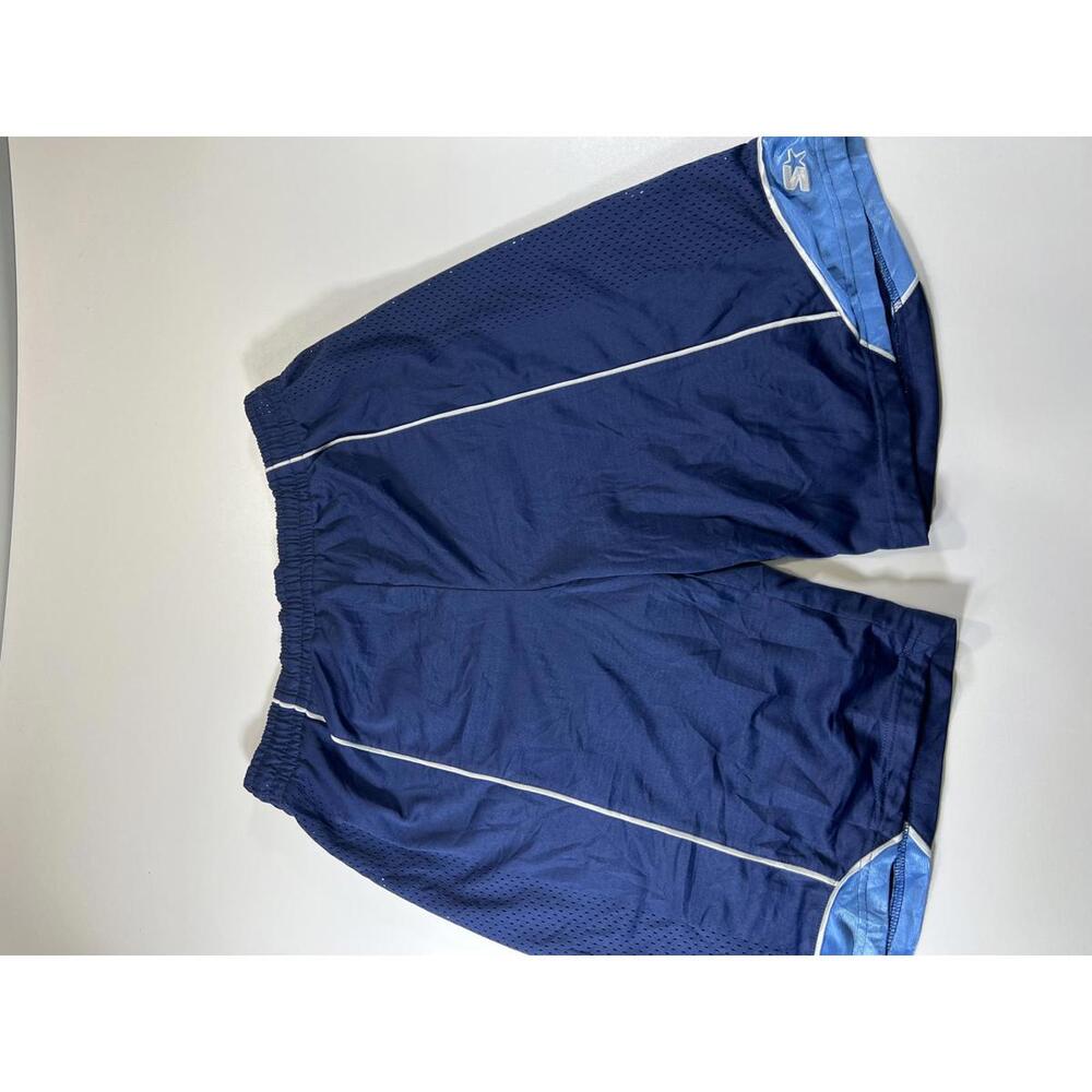 Starter Men's Navy Blue Athletic Shorts with Light Blue M